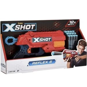 ZURU X-Shot Excel Double Reflex 6 Foam Dart Blaster with 12 Darts Multicolor New